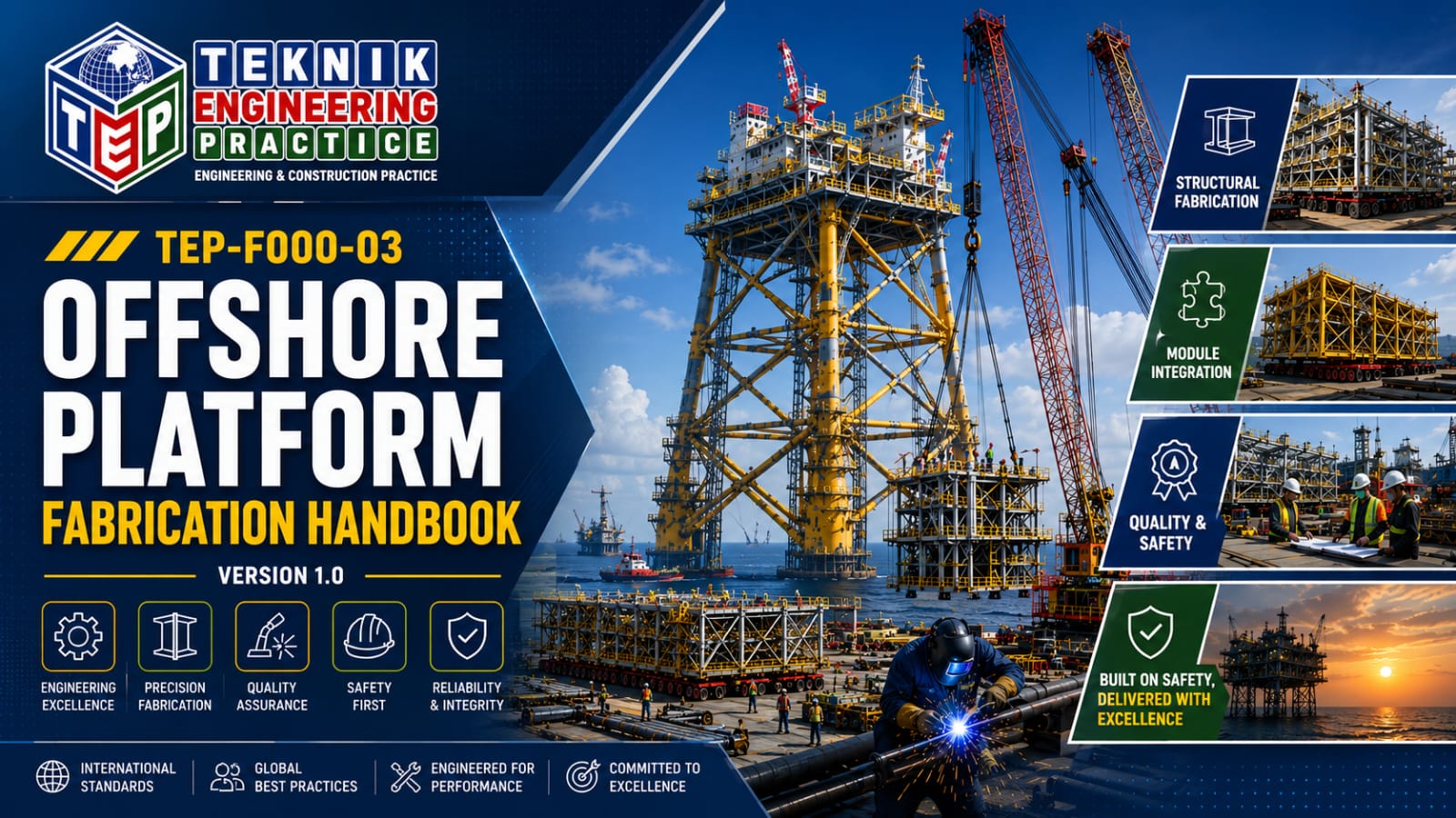 Thumbnail for TEP-F000-03 OFFSHORE PLATFORM FABRICATION HANDBOOK